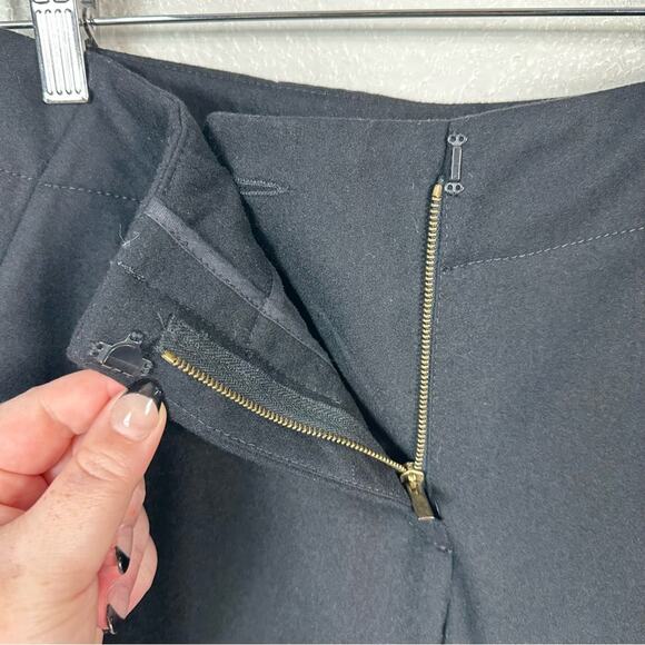 Derek Lam Women’s Solid Black Wool Flare Leg Trouser Pant Size 2 - Picture 8 of 10